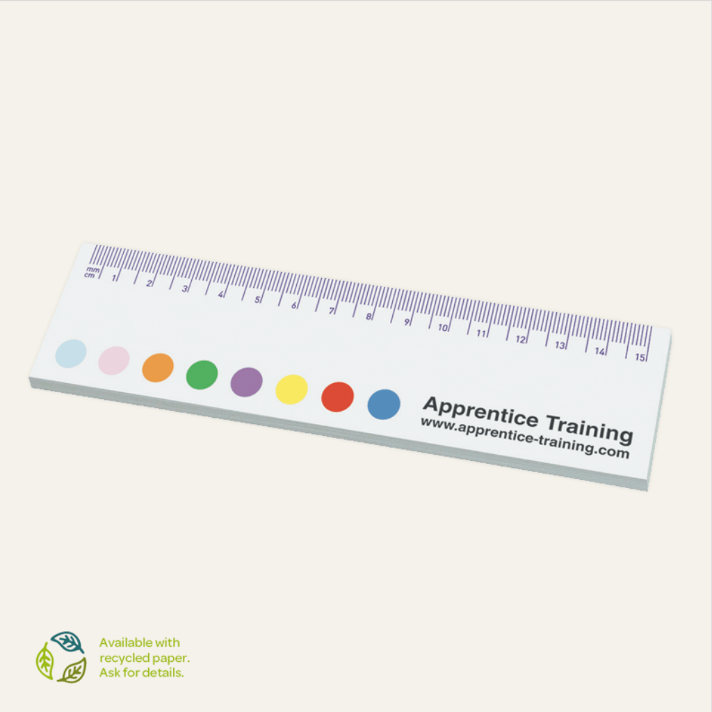 Sticky Notes Ruler Shape