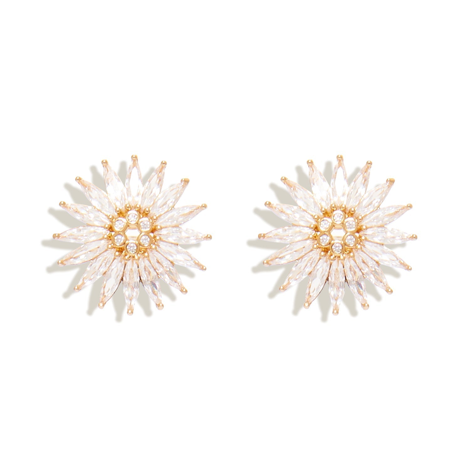 MIGNONNE GAVIGAN Crystal Madeline Stud Earrings Clear