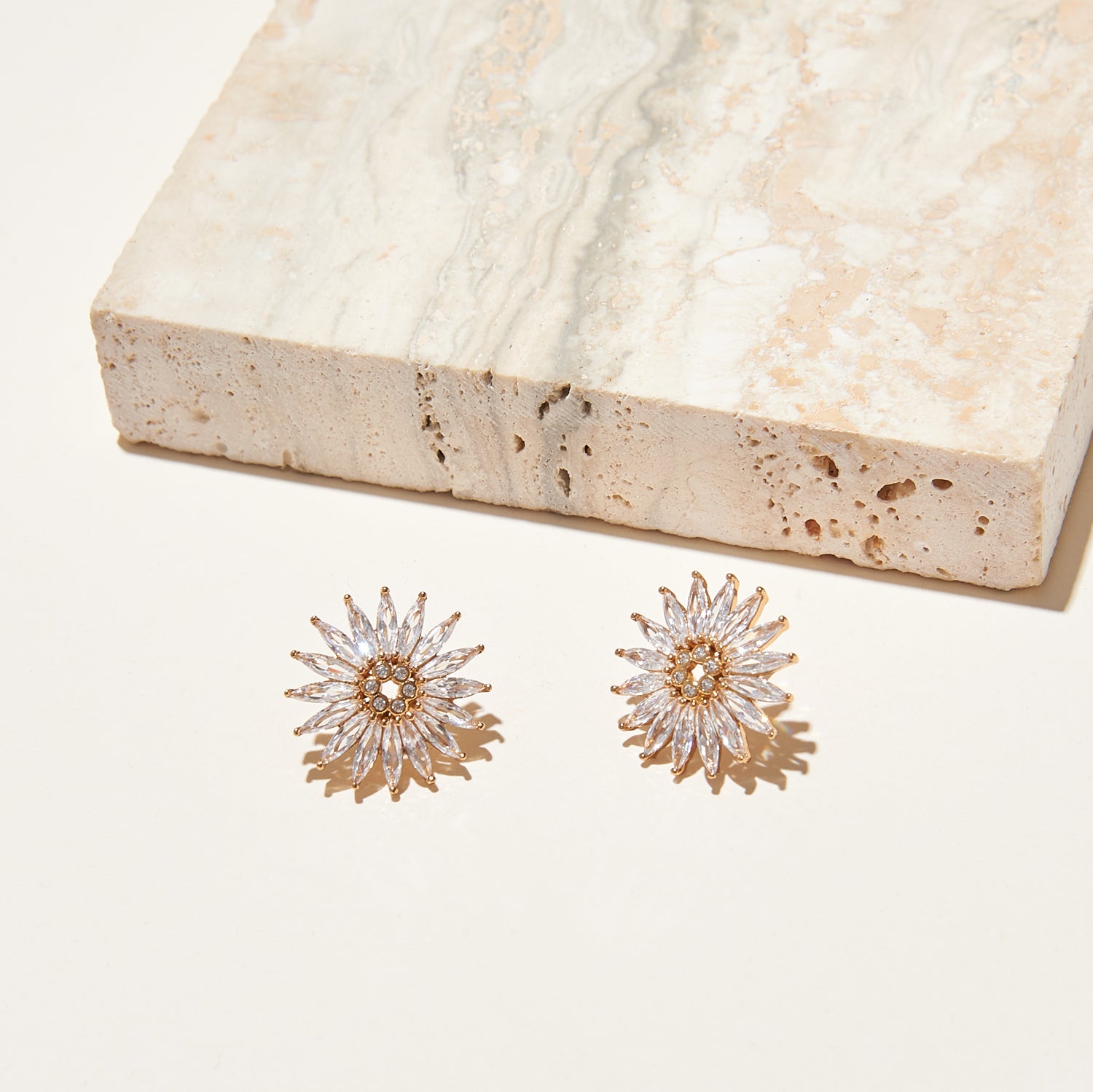MIGNONNE GAVIGAN Crystal Madeline Stud Earrings Clear