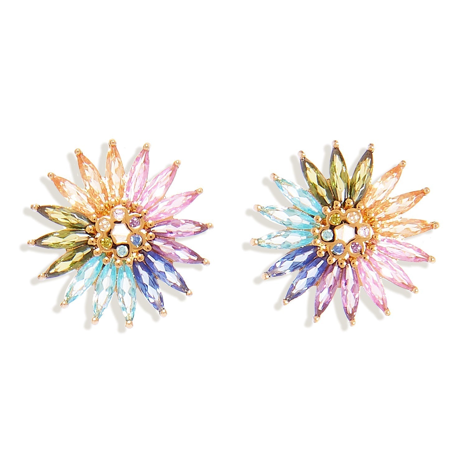 MIGNONNE GAVIGAN Crystal Madeline Stud Earrings Multi