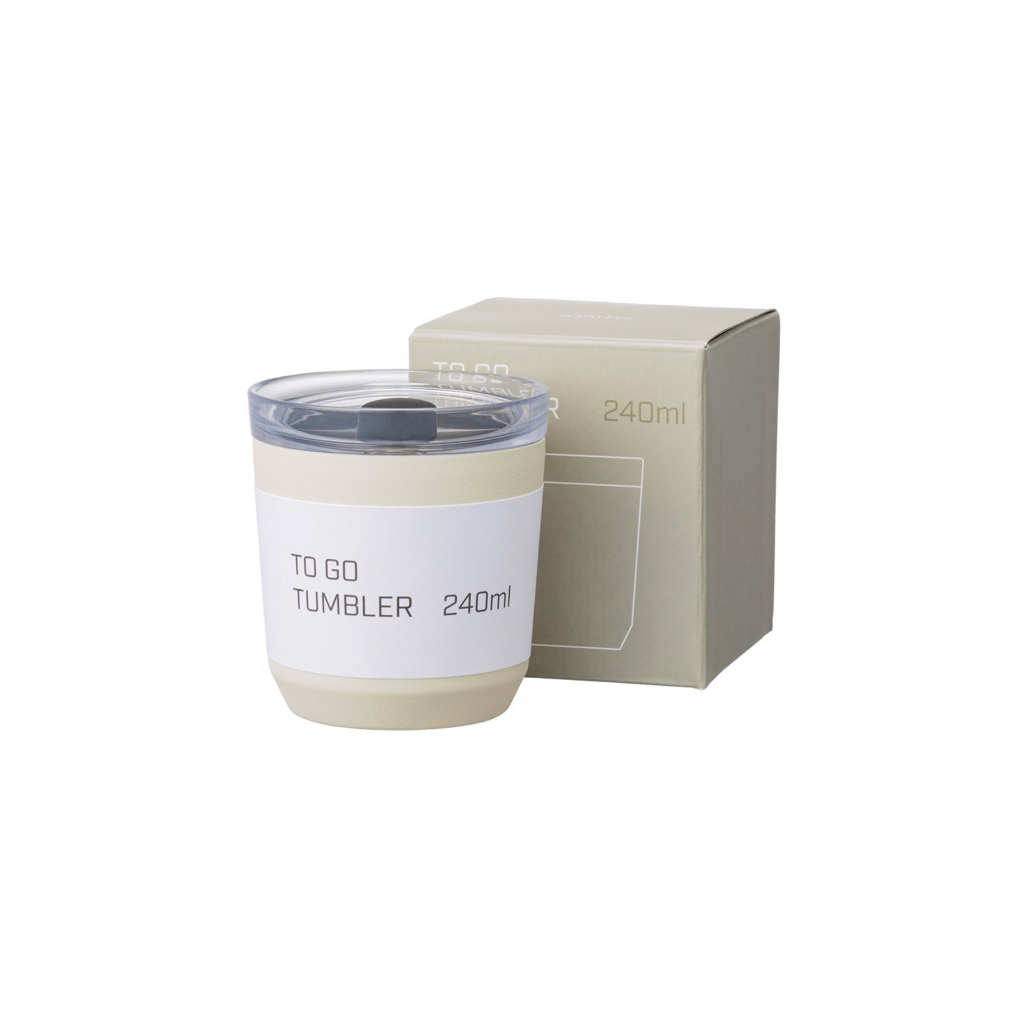 TO GO Tumbler with Plug | White | 240ml