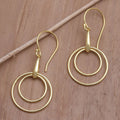 18k Gold-Plated Earrings from Bali - Beauty in the Round