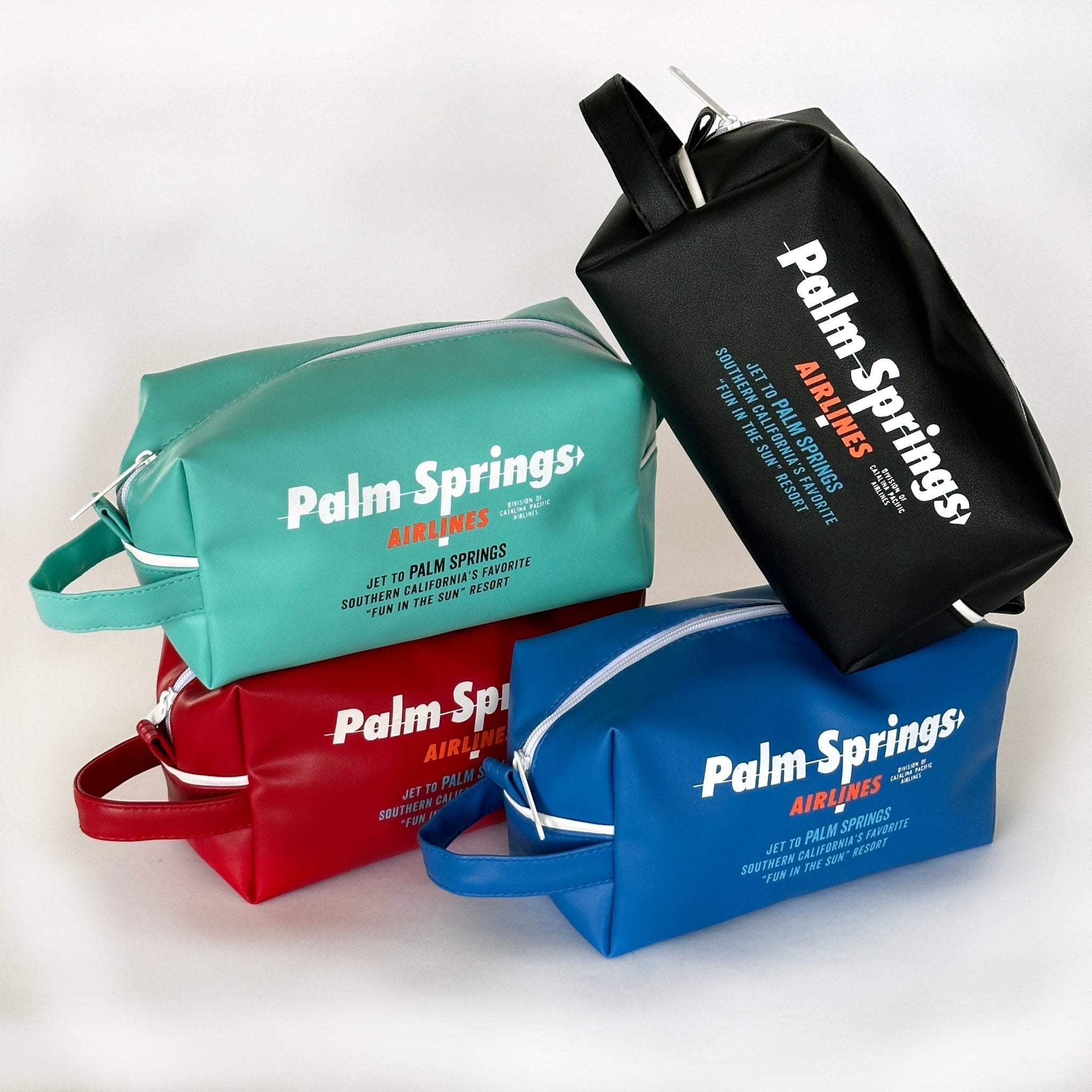 Palm Springs Airlines Toiletry Bag - Aqua